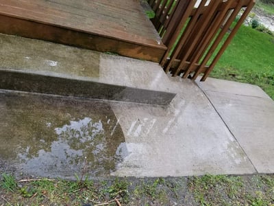 House siding power washing